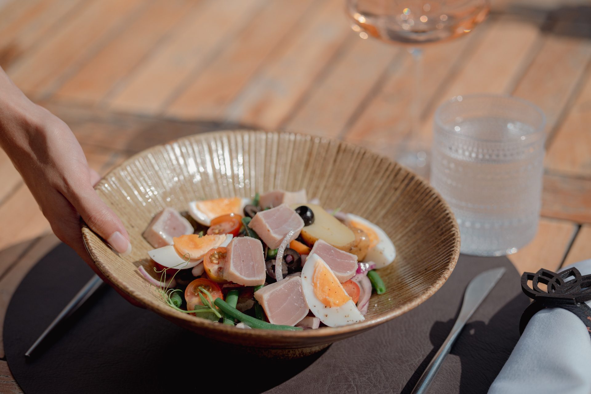 Lunch at sea Curacao