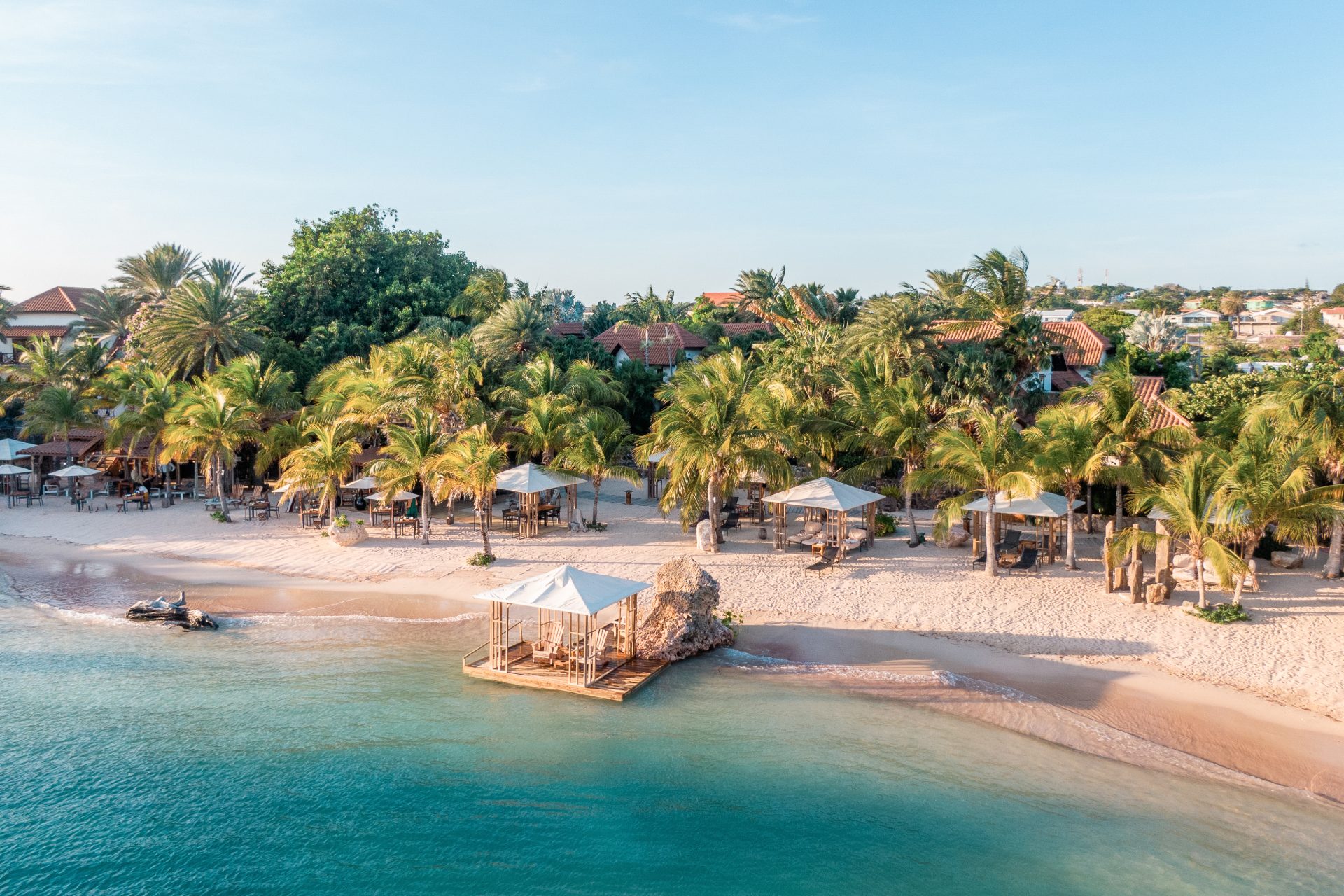 Romantic private beach resort for couples in Curacao.