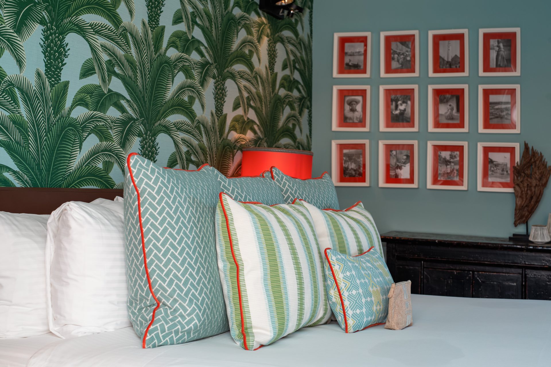 Stylish interior of Colonial Room at an award-winning luxury Caribbean resort